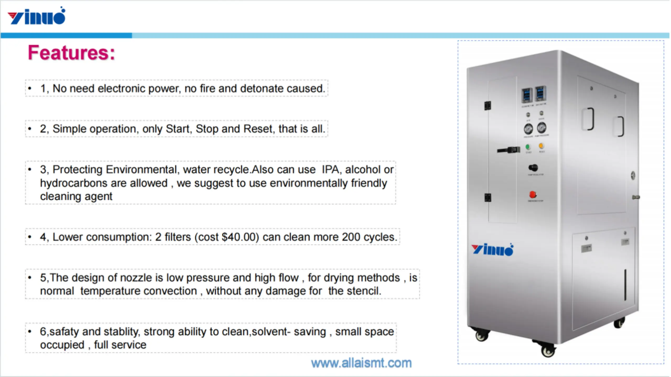 Y-750 Pneumatic Stencil Cleaner