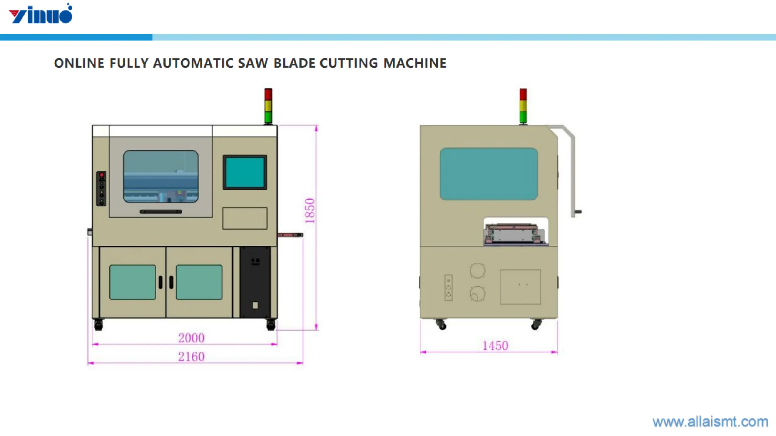 Y-H800A Online Fully Automatic Saw Blade Cutting Machine