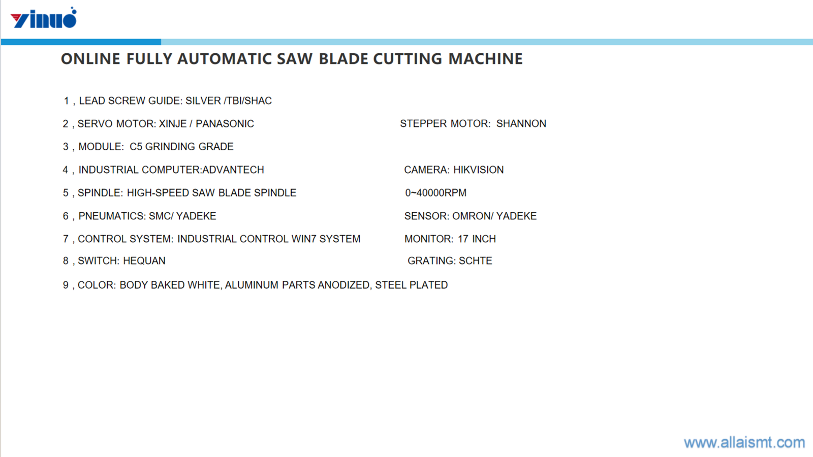 Technical Parameters
