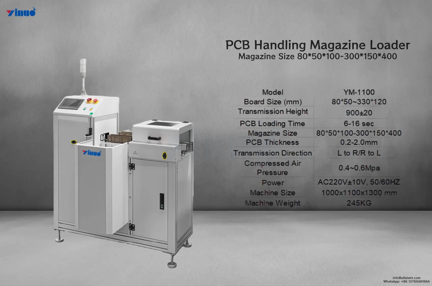 SMT PCB Magazine Loader for Stable and Accurate PCB Loading Operations