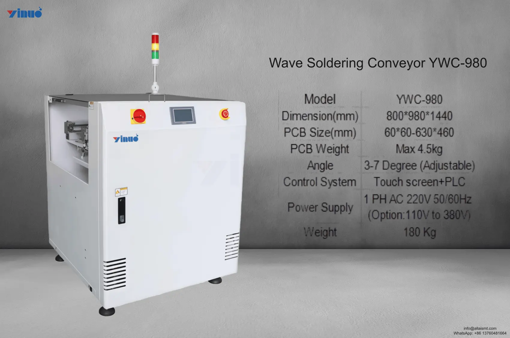 SMT Wave Soldering Conveyor YWC-980