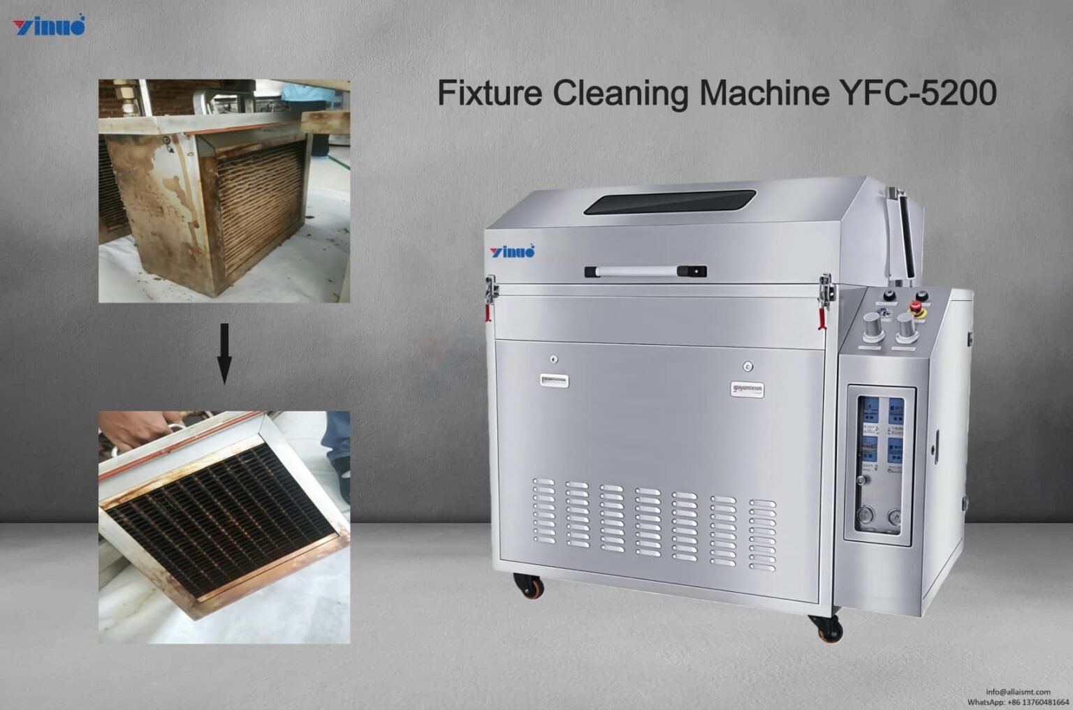 YFC-5200: Fearless SMT Fixture Cleaning Machine for Mobile Devices
