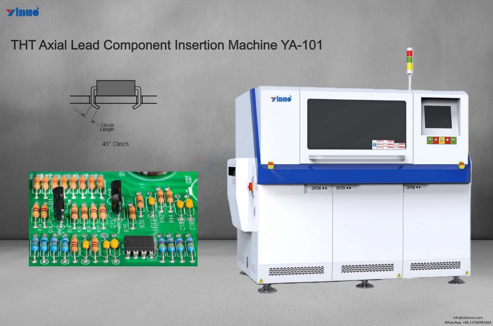 Reliable YA-101 THT Axial Lead Component Insertion Machine