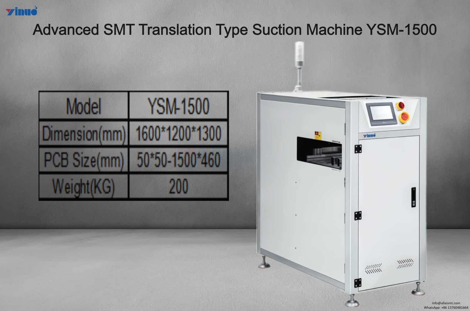 Advanced SMT Translation Type Suction Machine YSM-1500