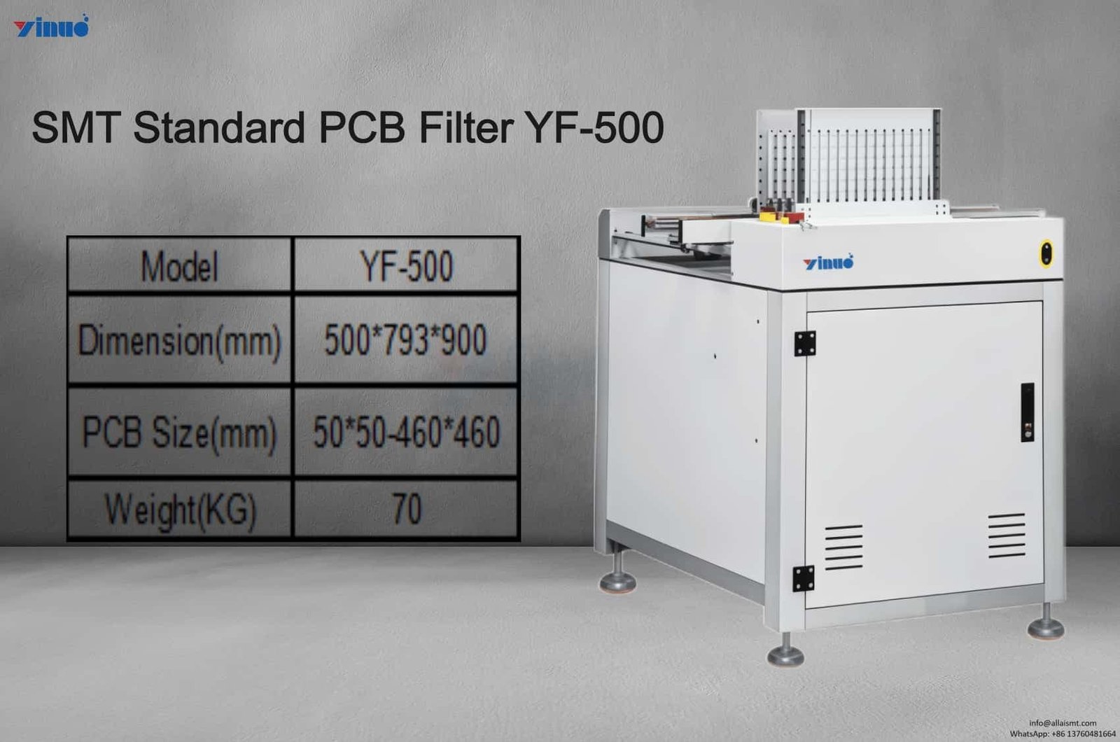 Fileter Pcb SMT Standard PCB Filter YF-500 for Home Appliance Electronics Factory ...