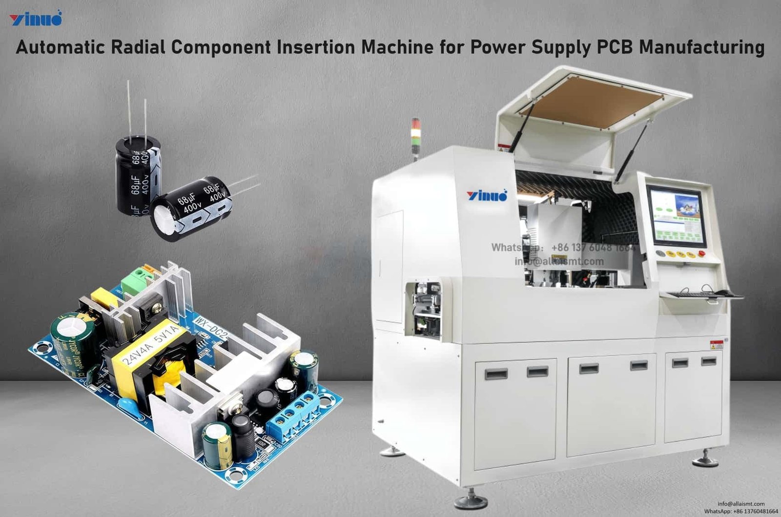 Automatic Radial Component Insertion Machine for Professional Power ...