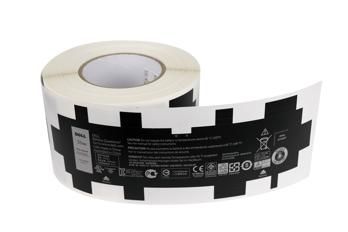 Self-Adhesive Battery Label