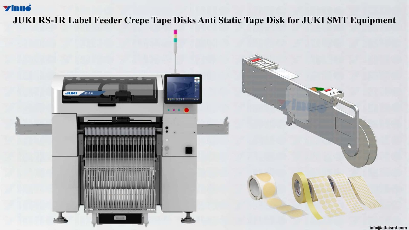JUKI RS-1R Label Feeder Crepe Tape Disks Anti Static Tape Disk for JUKI SMT Equipment