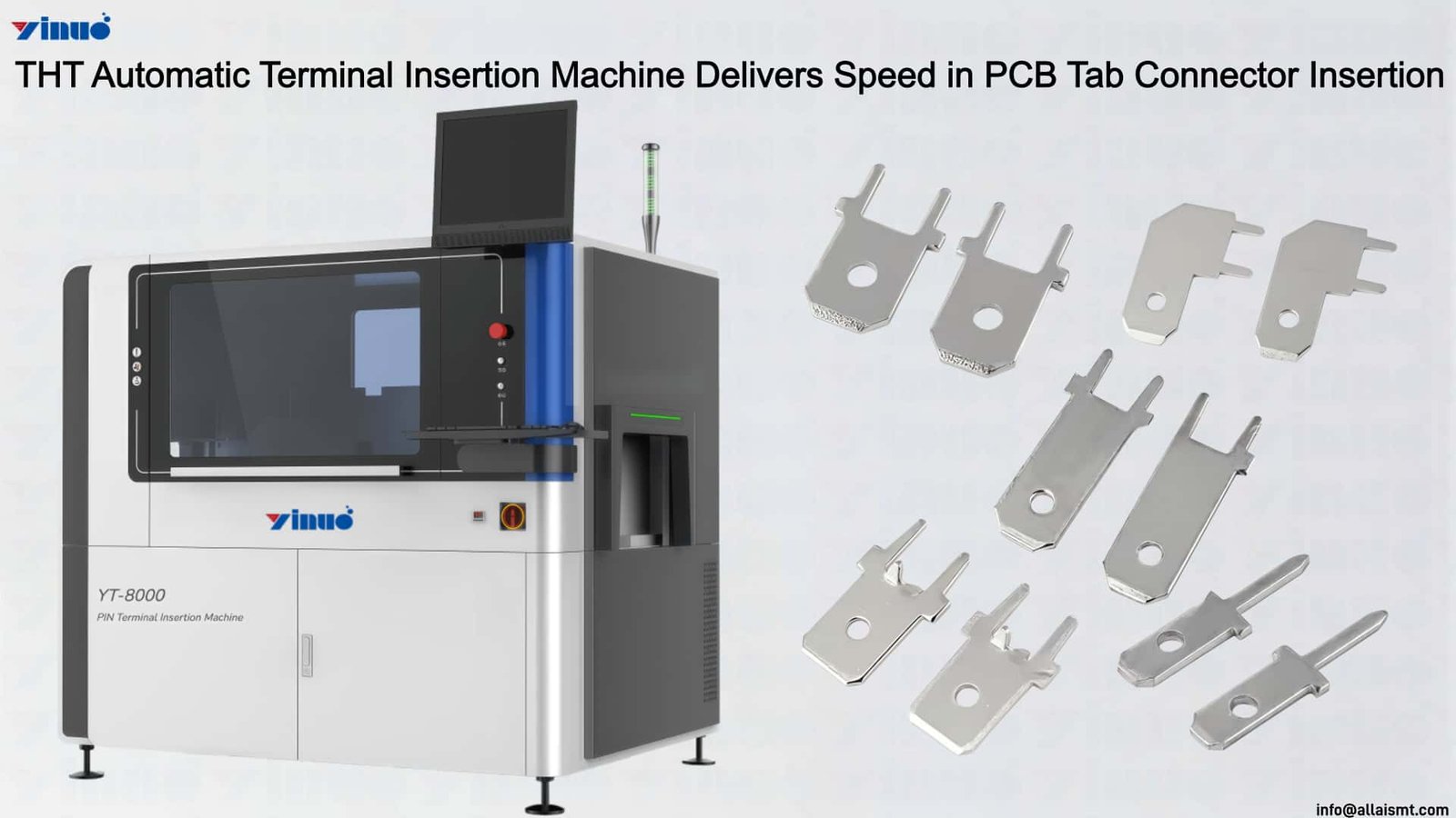THT Automatic Terminal Insertion Machine Delivers Speed in PCB Tab Connector Insertion