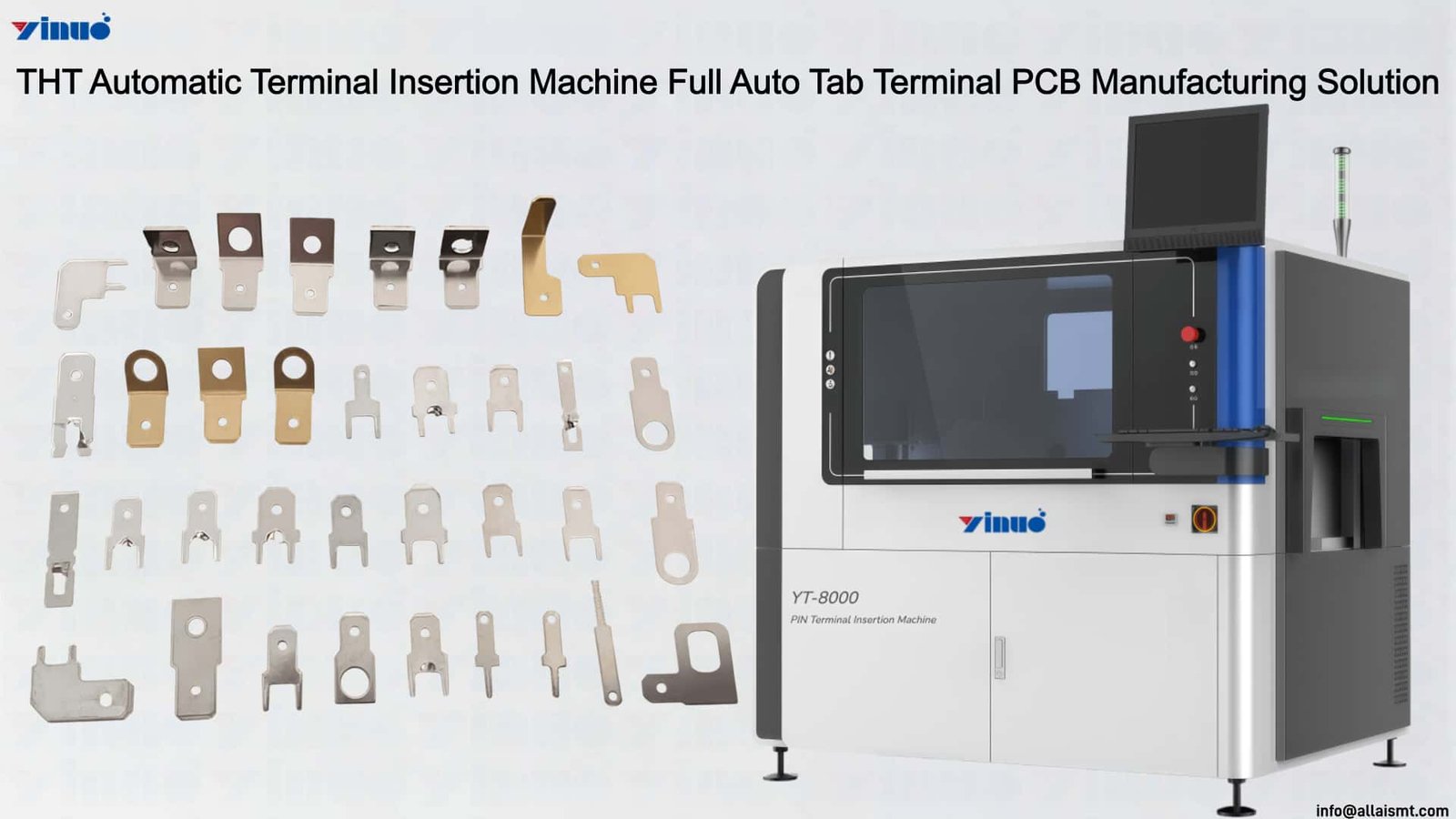 THT Automatic Terminal Insertion Machine Full Auto Tab Terminal PCB Manufacturing Solution