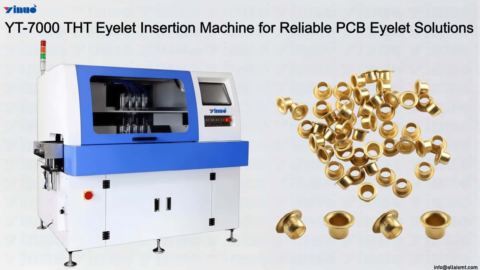 YT-7000 THT Eyelet Insertion Machine for Reliable PCB Eyelet Solutions
