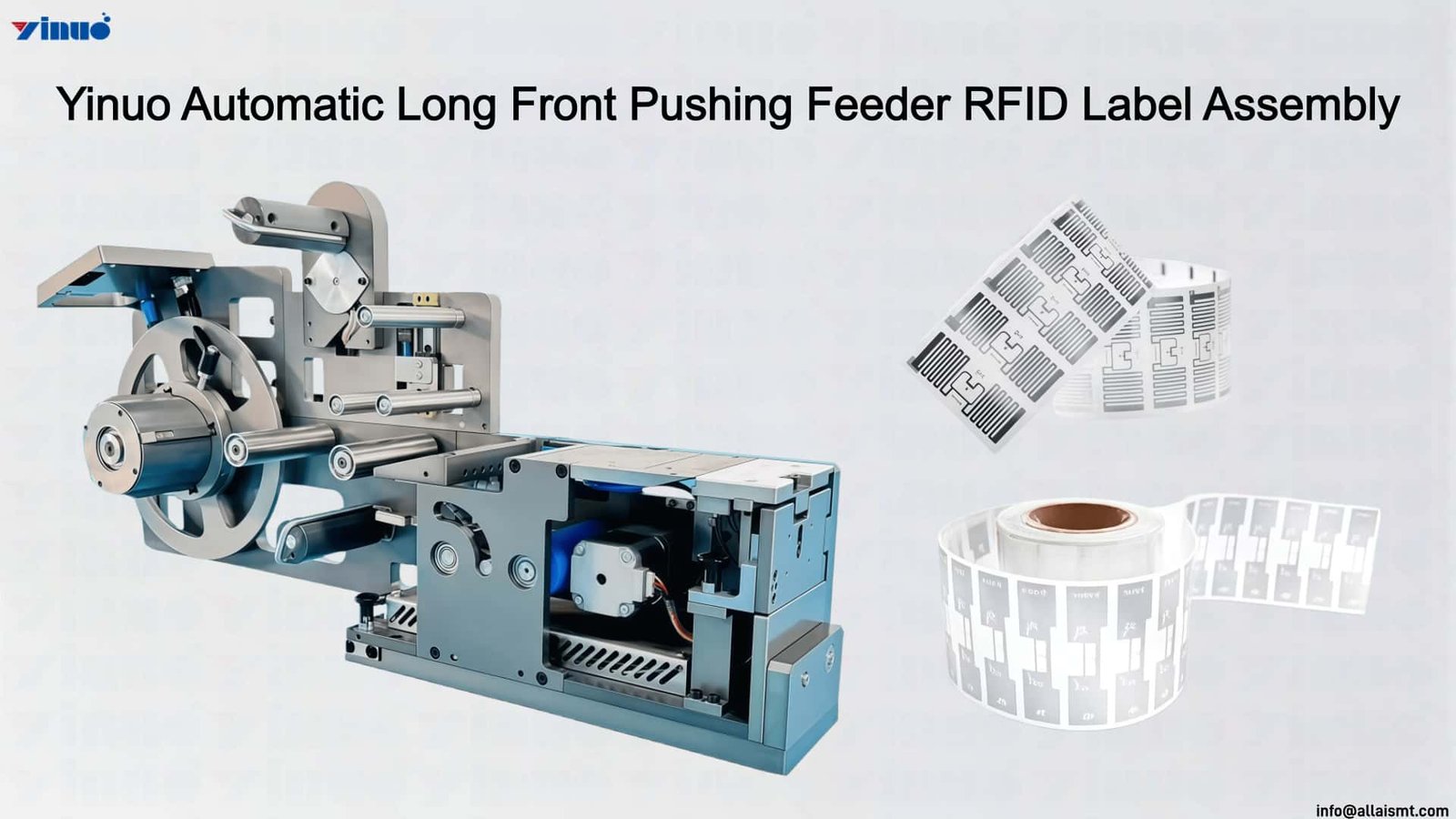 Yinuo Automatic Long Front Pushing Feeder RFID Label Assembly