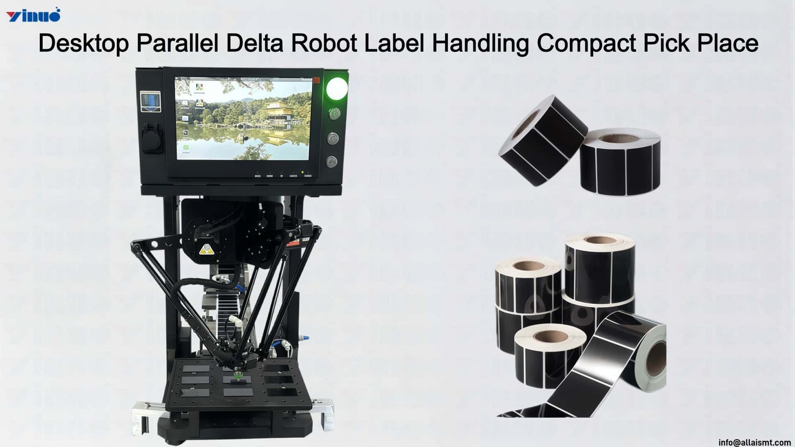 Desktop Parallel Delta Robot Label Handling Compact Pick Place