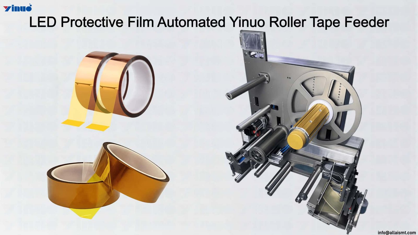 LED Protective Film Automated Yinuo Roller Tape Feeder