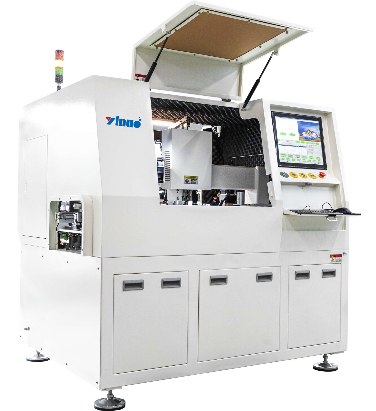 Radial and axial terminal insertion machine
