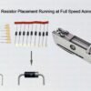 Steady Diode and Resistor Placement Running at Full Speed Across Wearable Lines