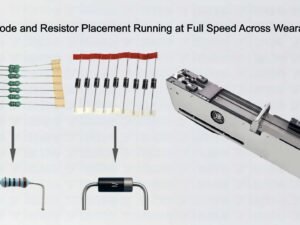Steady Diode and Resistor Placement Running at Full Speed Across Wearable Lines