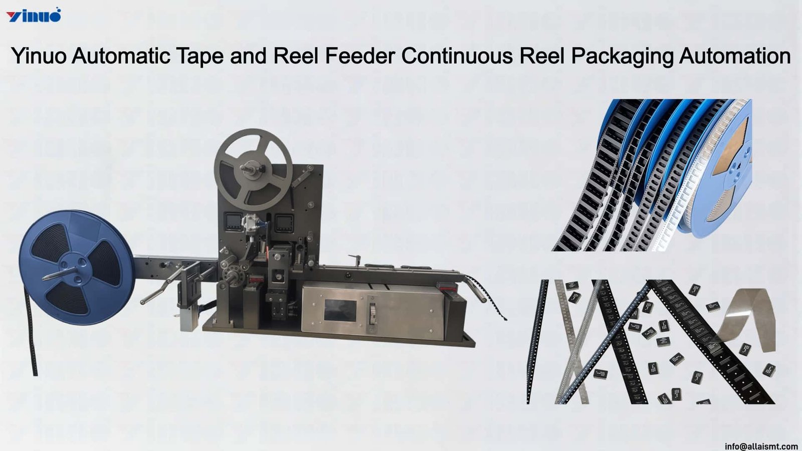 Yinuo Automatic Tape and Reel Feeder Continuous Reel Packaging Automation Yinuo Automatic Tape and Reel Feeder Continuous Reel Packaging Automation