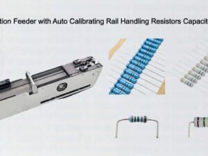 Axial Insertion Feeder with Auto Calibrating Rail Handling Resistors Capacitors Diodes