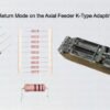 Selectable Tape Return Mode on the Axial Feeder K-Type Adapting to Line Layouts