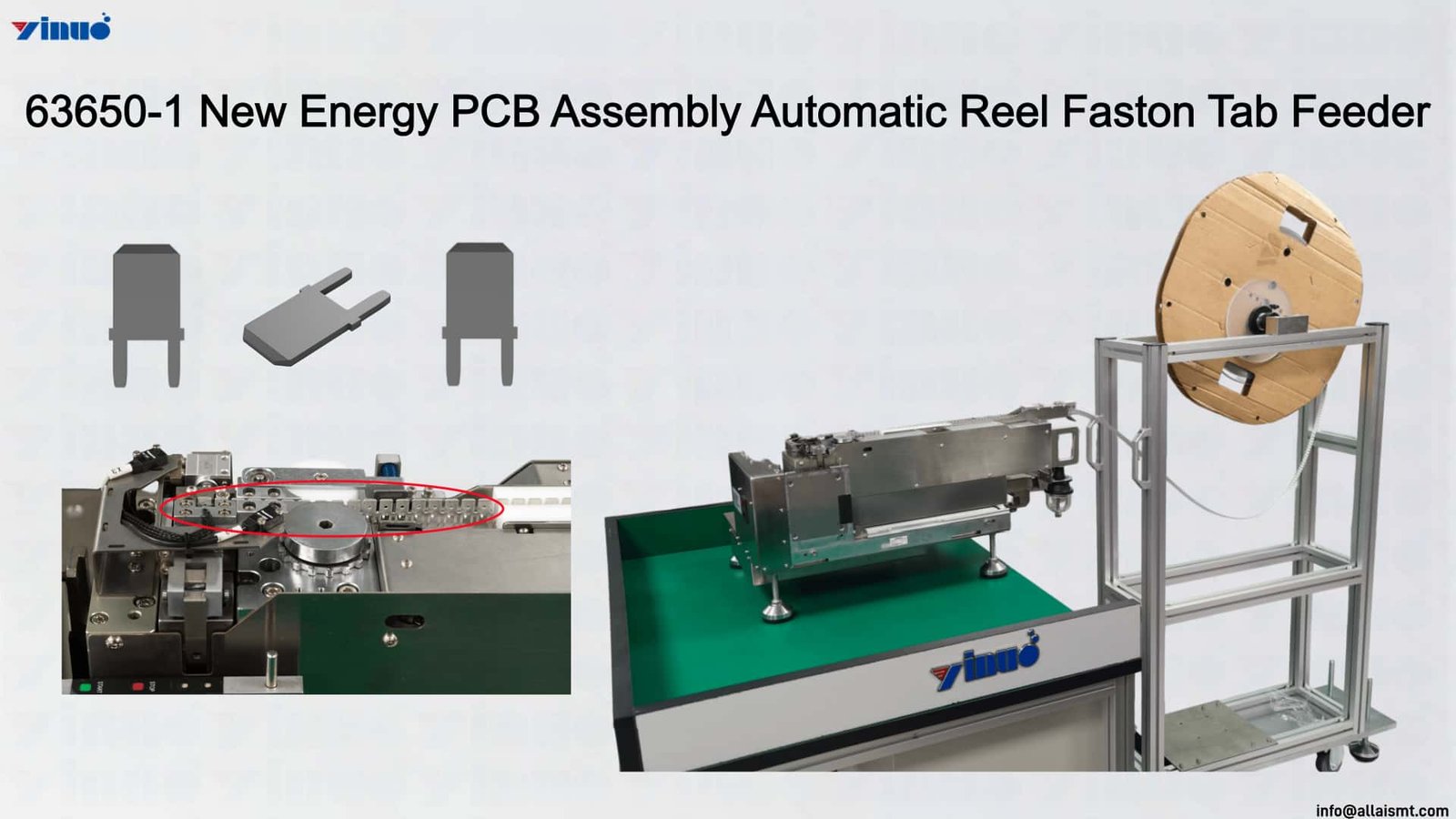 63650-1 New Energy PCB Assembly Automatic Reel Faston Tab Feeder