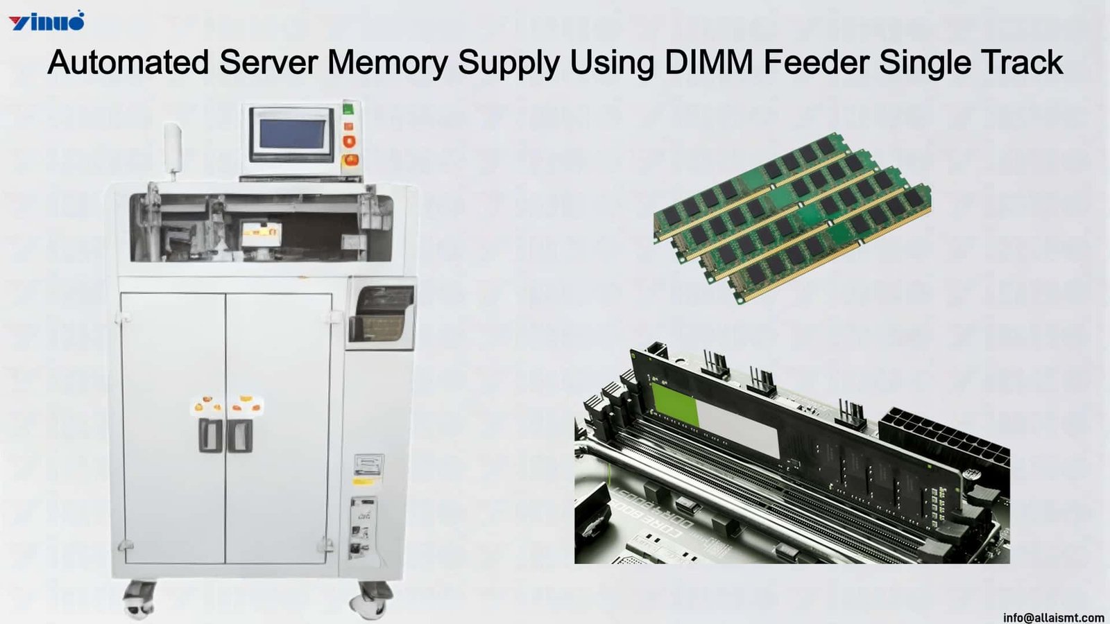 Automated Server Memory Supply Using DIMM Feeder Single Track