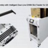 Computer PCB Assembly with Intelligent Dual Line DIMM Slot Feeder for 2309407-5 DIMM Slots