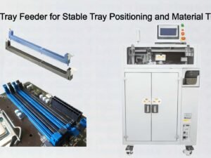 DIMM Tray Feeder for Stable Tray Positioning and Material Transfer