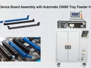 Gaming Device Board Assembly with Automatic DIMM Tray Feeder Integration