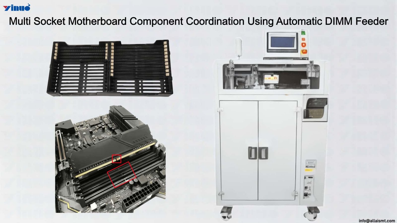 Multi Socket Motherboard Component Coordination Using Automatic DIMM Feeder Multi Socket Motherboard Component Coordination Using Automatic DIMM Feeder
