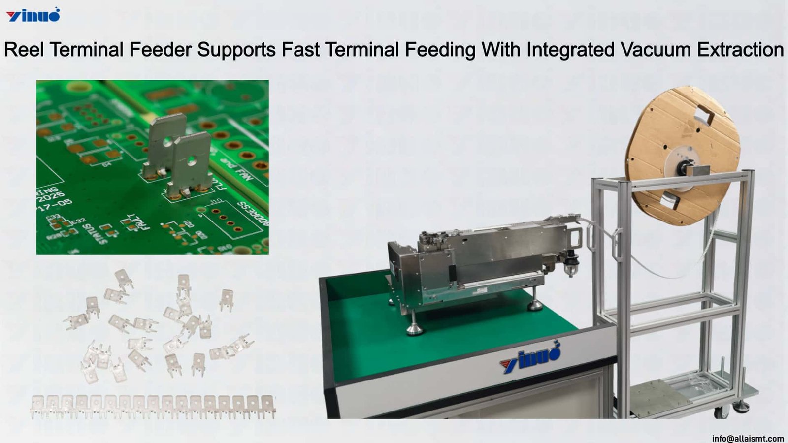 Reel Terminal Feeder Supports Fast Terminal Feeding With Integrated Vacuum Extraction Reel Terminal Feeder Supports Fast Terminal Feeding With Integrated Vacuum Extraction