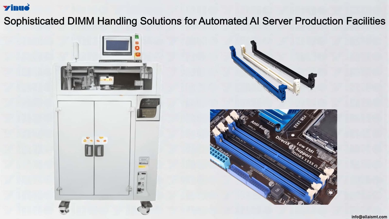 Sophisticated DIMM Handling Solutions for Automated AI Server Production Facilities Sophisticated DIMM Handling Solutions for Automated AI Server Production Facilities