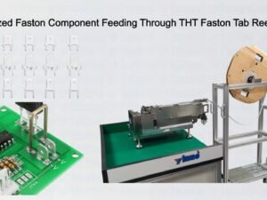 Specialized Faston Component Feeding Through THT Faston Tab Reel Feeder