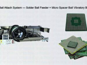 SMT BGA Ball Attach System — Solder Ball Feeder + Micro Spacer Ball Vibratory Bowl Feeder